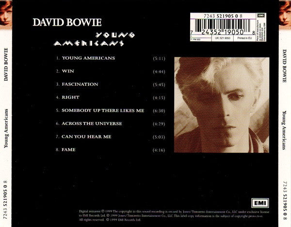 David Bowie : Young Americans (CD, Album, Enh, RE, RM)