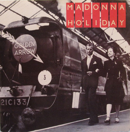 Madonna : Holiday (7", Single, Yel)