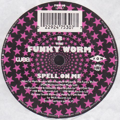 Funky Worm : The Spell! (7", Single)