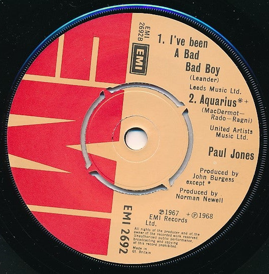 Paul Jones : Paul Jones (7", EP)