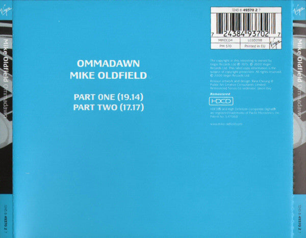 Mike Oldfield : Ommadawn (HDCD, Album, RE, RM, RP)