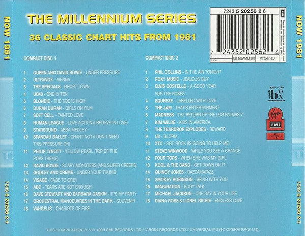 Various : Now That's What I Call Music! 1981: The Millennium Series (2xCD, Comp)