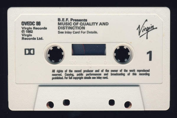 British Electric Foundation : Music Of Quality And Distinction Volume One (Cass, Album, RE, Bla)