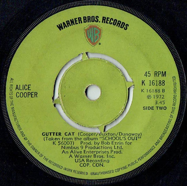 Alice Cooper : School's Out  (7", Single, 4-P)