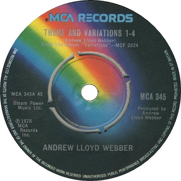 Andrew Lloyd Webber : Theme And Variations 1-4 (7")