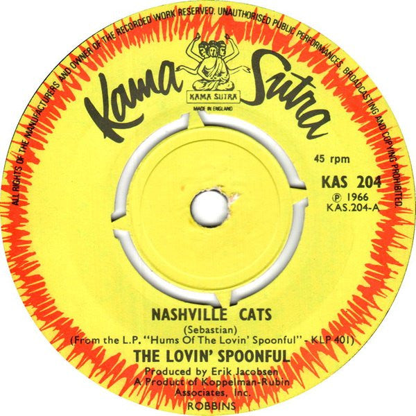 The Lovin' Spoonful : Nashville Cats (7", Single)