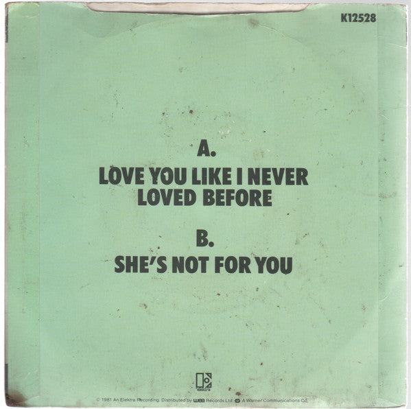 John O'Banion : Love You Like I Never Loved Before (7")