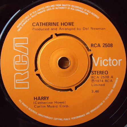 Catherine Howe : Harry (7")