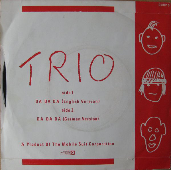 Trio : Da Da Da (7", Single, Red)