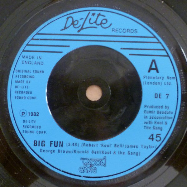 Kool & The Gang : Big Fun (7", Single, Blu)