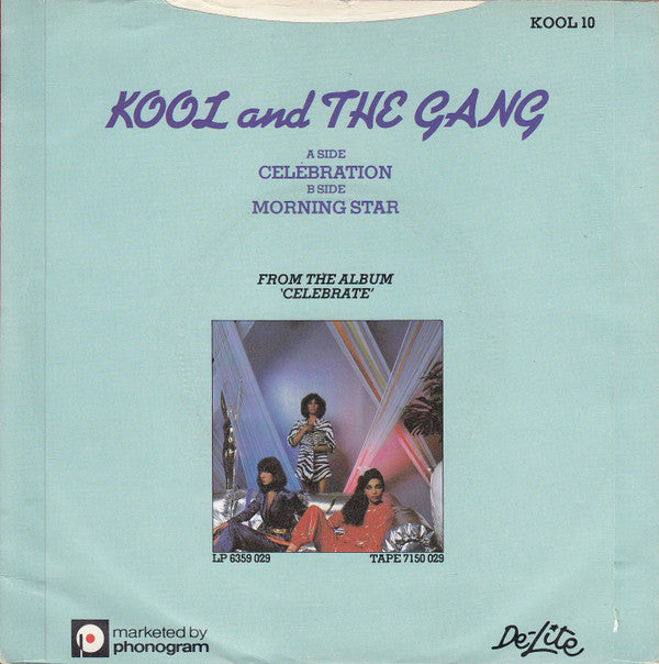 Kool & The Gang : Celebration (7", Single, Blu)