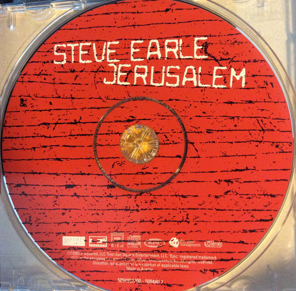 Steve Earle : Jerusalem (CD, Album)