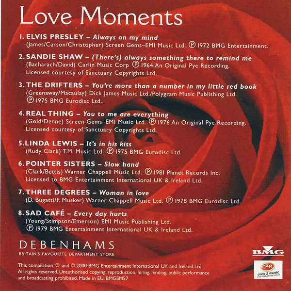 Various : Love Moments (CD, Comp)