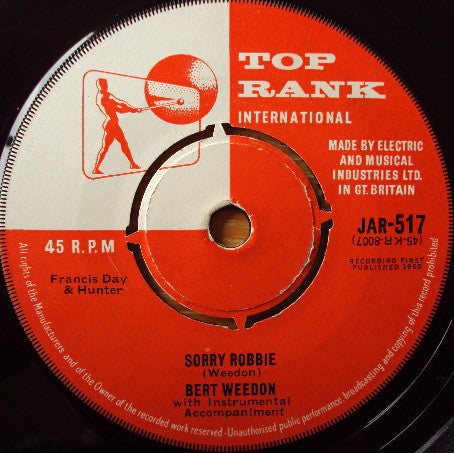 Bert Weedon : Sorry Robbie / Easy Beat (7", Single)
