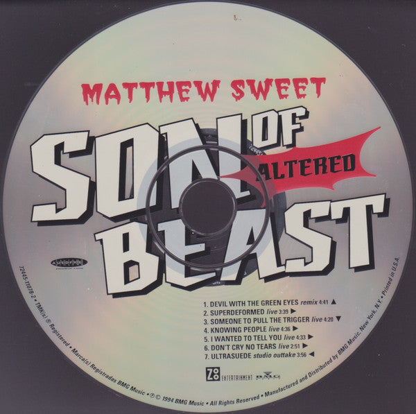 Matthew Sweet : Son Of Altered Beast (CD, EP)