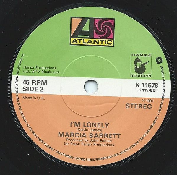 Marcia Barrett : You / I'm Lonely (7")