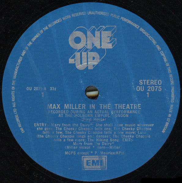 Max Miller : In The Theatre (LP, RE)