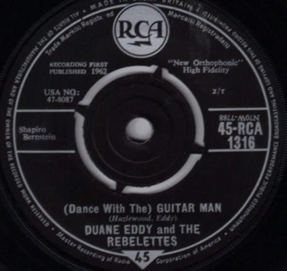 Duane Eddy & The Rebelettes : (Dance With The) Guitar Man (7")
