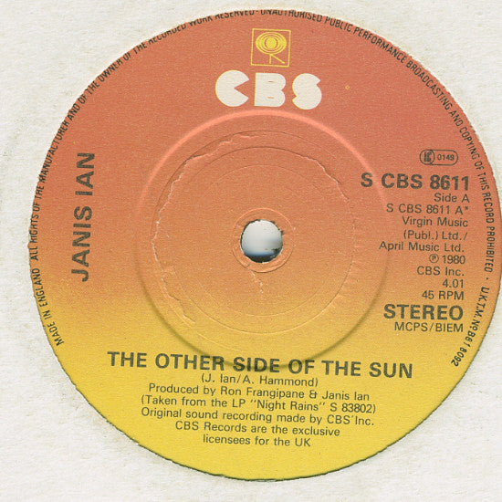 Janis Ian : The Other Side Of The Sun (7", Single)