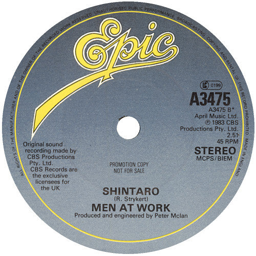 Men At Work : It's A Mistake (7", Single, Pap)