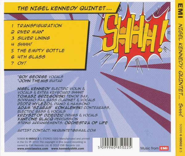 The Nigel Kennedy Quintet : Shhh! (CD, Album, Dig)