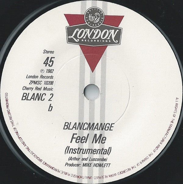 Blancmange : Feel Me (7", Single, Pap)