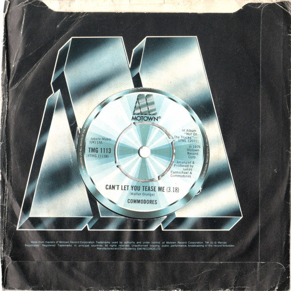 Commodores : Three Times A Lady (7", Single, Pus)