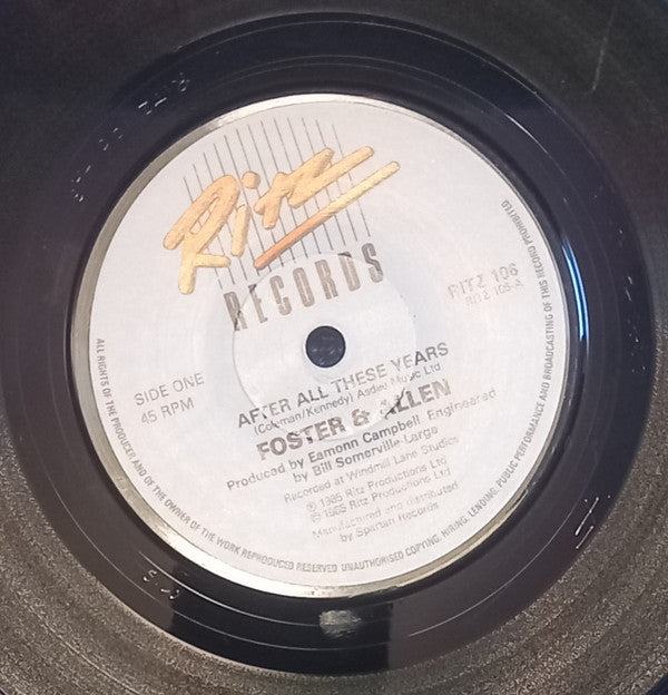 Foster & Allen : After All These Years (7", Single, RE)