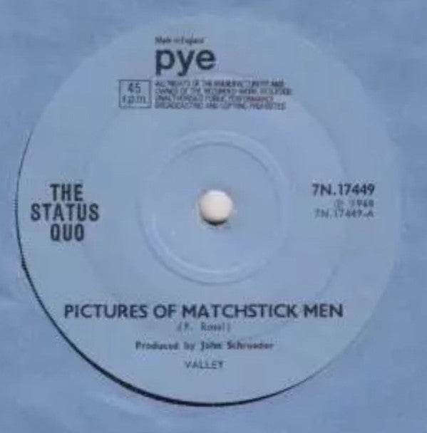 The Status Quo* : Pictures Of Matchstick Men (7", Single, Sol)
