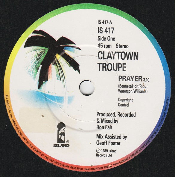 Claytown Troupe : Prayer (7", Single)