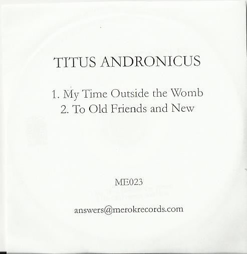 Titus Andronicus : My Time Outside The Womb (CDr, Single, Promo)