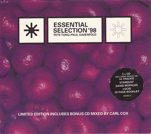 Pete Tong / Paul Oakenfold : Essential Selection '98 (3xCD, Ltd, Mixed, Sli)