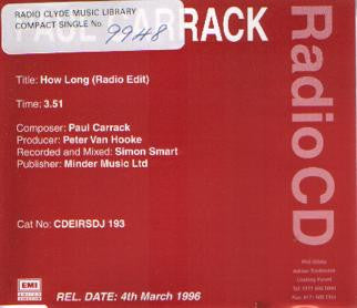 Paul Carrack : How Long (CD, Single, Promo)