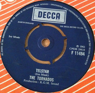 The Tornados : Telstar (7", Single, RE)