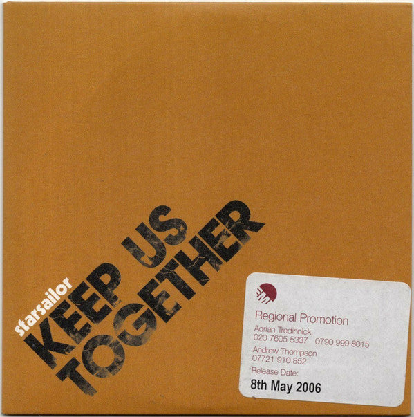 Starsailor : Keep Us Together (CD, Single, Promo)