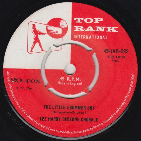 The Harry Simeone Chorale : The Little Drummer Boy (7")