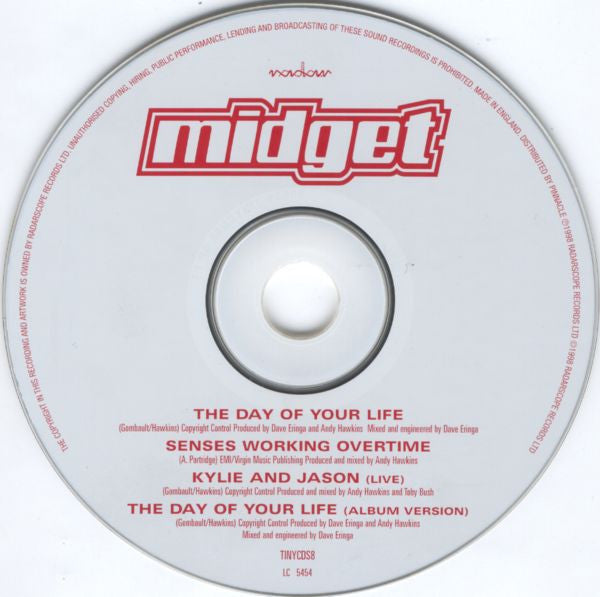 Midget (4) : The Day Of Your Life (CD, Single, CD1)