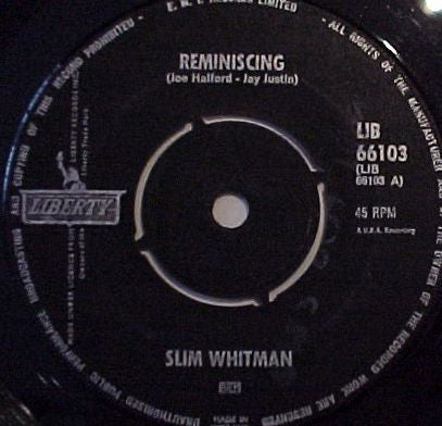 Slim Whitman : Reminiscing (7", Single)