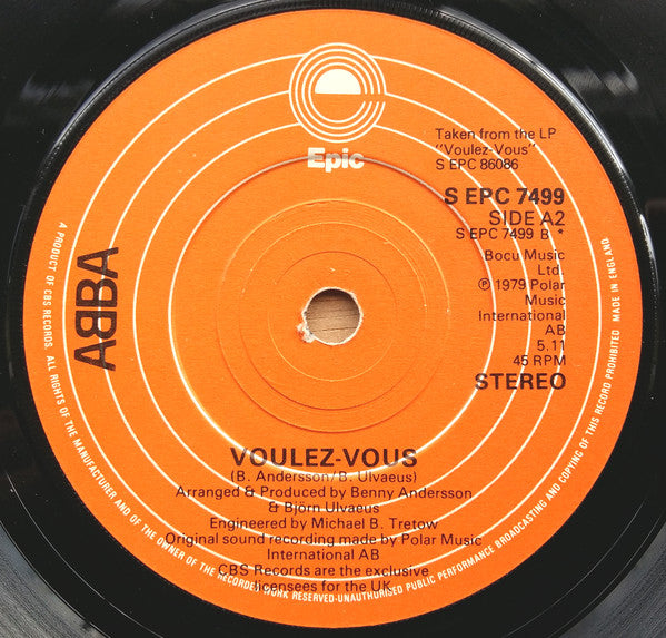 ABBA : Angeleyes / Voulez-Vous (7", Single)