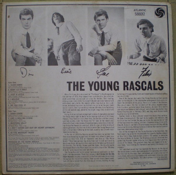 The Young Rascals : The Young Rascals- Including Good Lovin' (LP, Album)