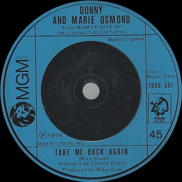 Donny & Marie Osmond : Deep Purple (7", Single)