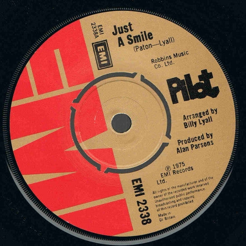 Pilot : Just A Smile (7", Single)