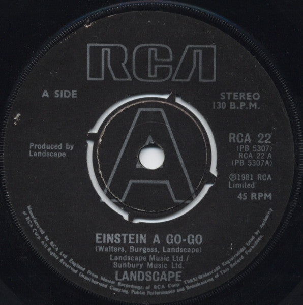 Landscape : Einstein A Go-Go (7", Single, Bla)