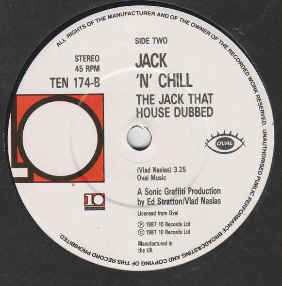 Jack 'N' Chill : The Jack That House Built (7", Single, Pap)