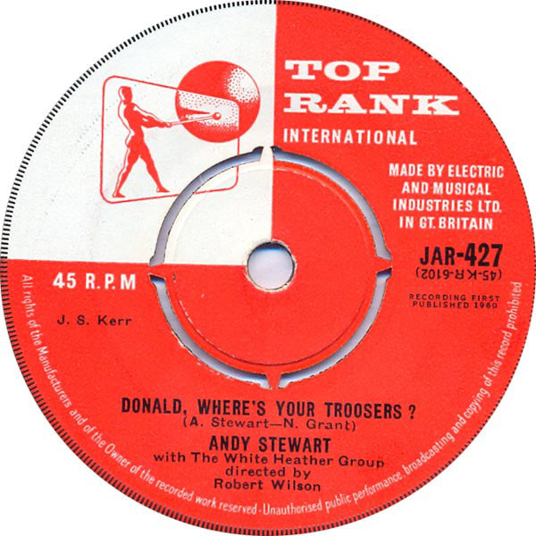 Andy Stewart With The White Heather Group : Donald, Where's Your Troosers? (7", Single)