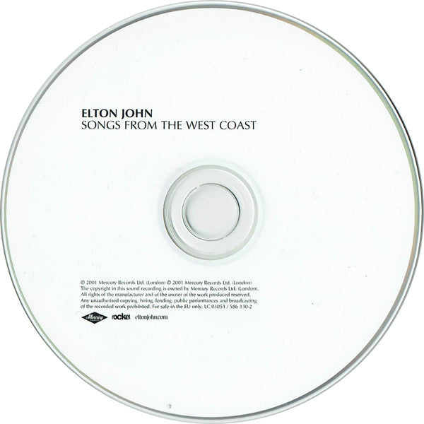Elton John : Songs From The West Coast (CD, Album, UML)