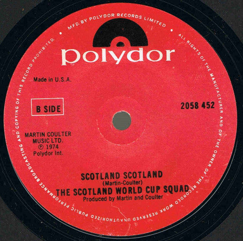 Scotland World Cup Squad : Easy, Easy (7")