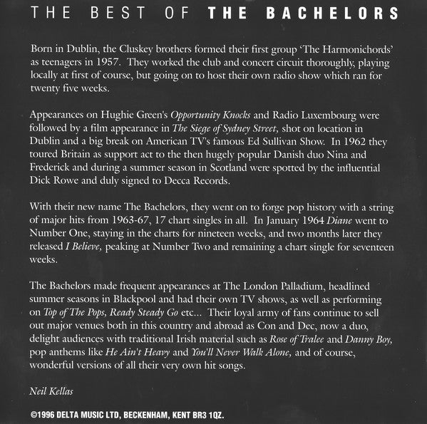 The Bachelors : The Best Of The Bachelors (CD, Album, Comp)