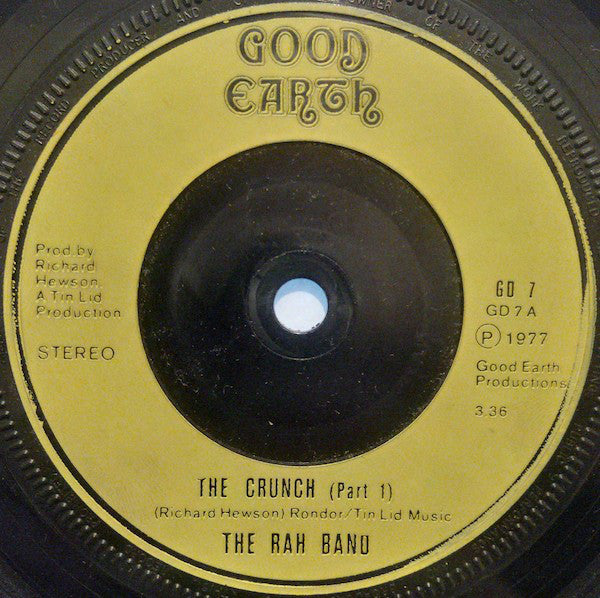 RAH Band : The Crunch (7", Single, Inj)