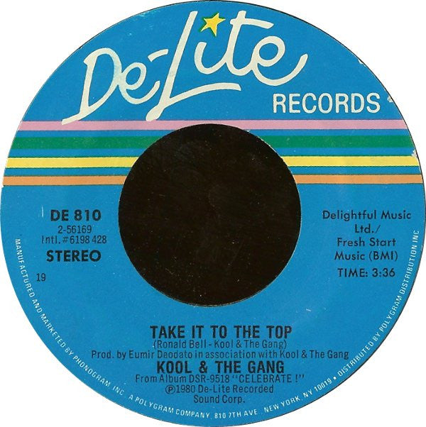 Kool & The Gang : Take It To The Top / Love Affair (7", Styrene, 19 )